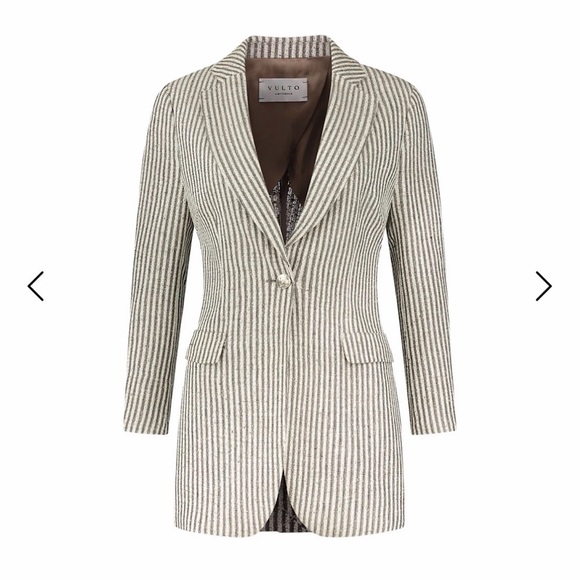 Wolf & Badger Jackets & Blazers - Wolf & Badger Silk Linen Blazer Vulto Amsterdam Size 34R Extra Small XS